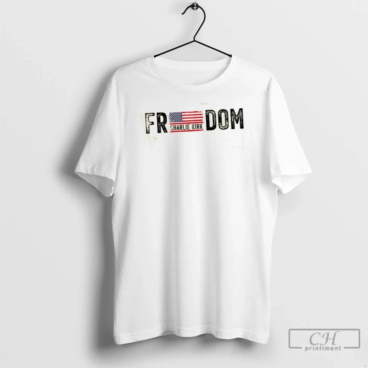 Premium Freedom Charlie Kirk Usa Flag Vintage
