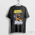 Premium Michigan Wolverines In My Veins Jesus In My Heart Cross Mascot