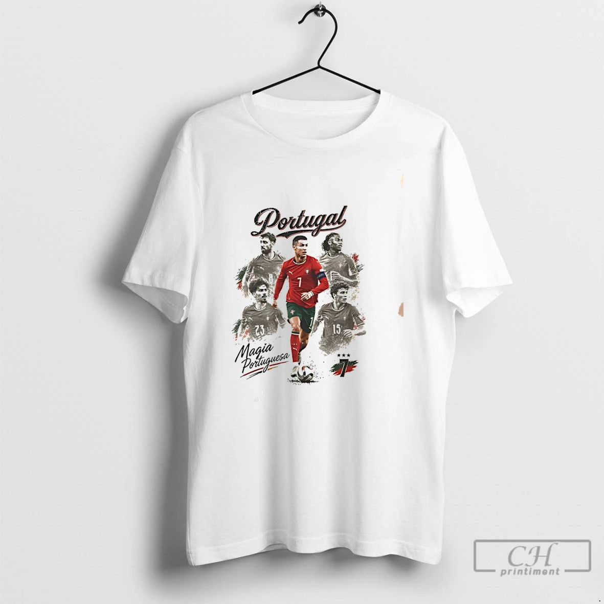 Premium Portugal World Cup Cristiano Ronaldo And Teammates Graphic Tee
