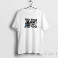 Premium Reads Books Drinks Coffee Avoids People Graphic Tee