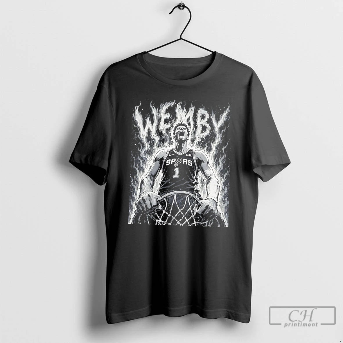 Premium San Antonio Spurs Wemby Victor Wembanyama Manga Style Graphic Tee