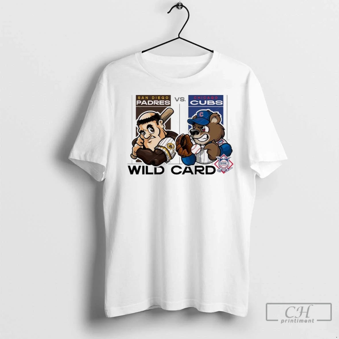 Premium San Diego Padres Vs Chicago Cubs 2025 Mlb Wild Card Mascots Graphic