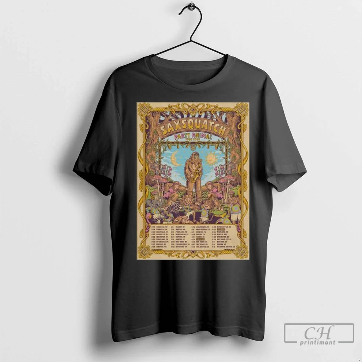 Premium Saxsquatch Party Animal Tour 2026 Long Sleve
