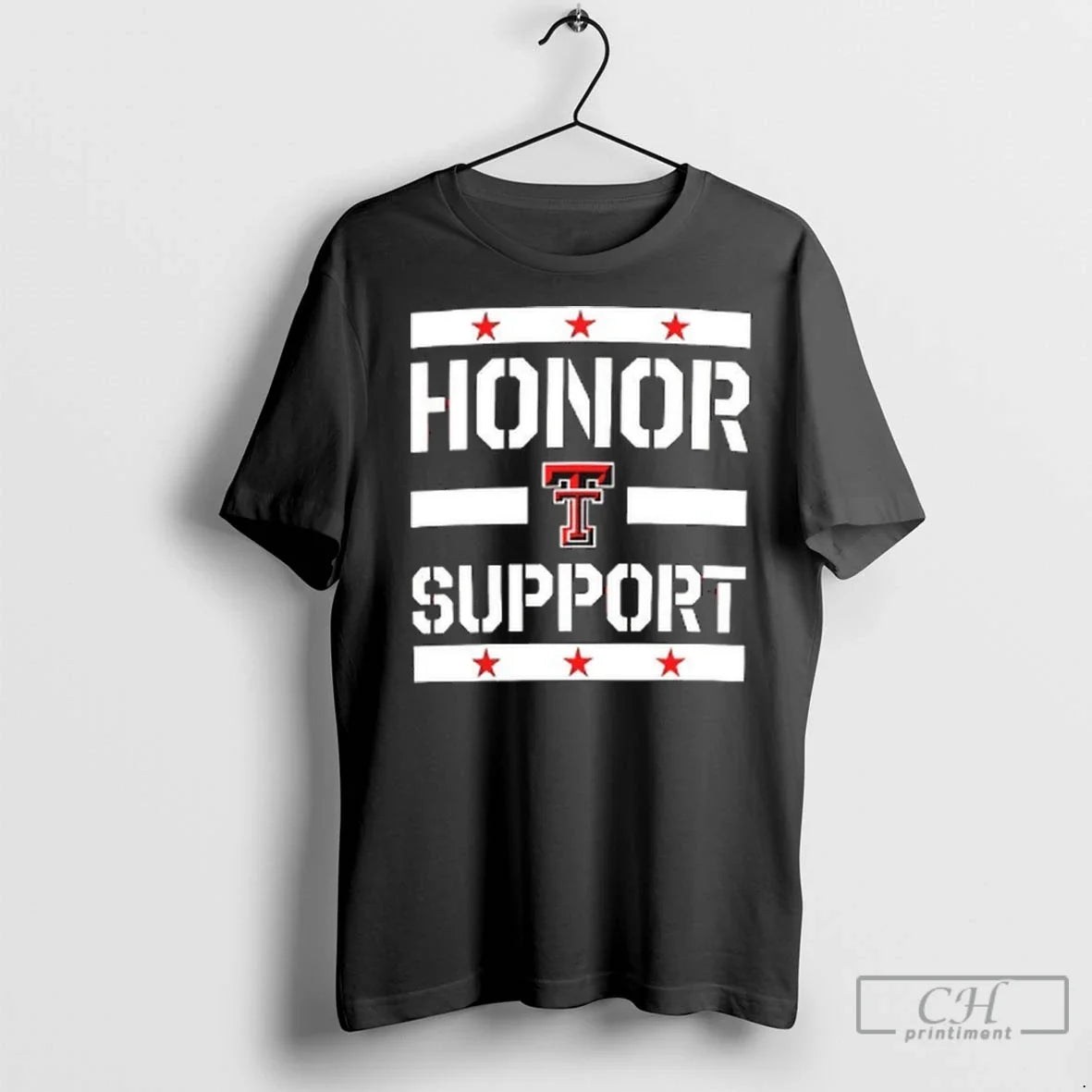 Premium Texas Tech Red Raiders Honor And Support 2 Sided