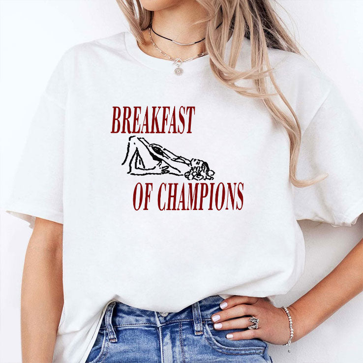 Pussy Breakfast Of Champions T Shirt