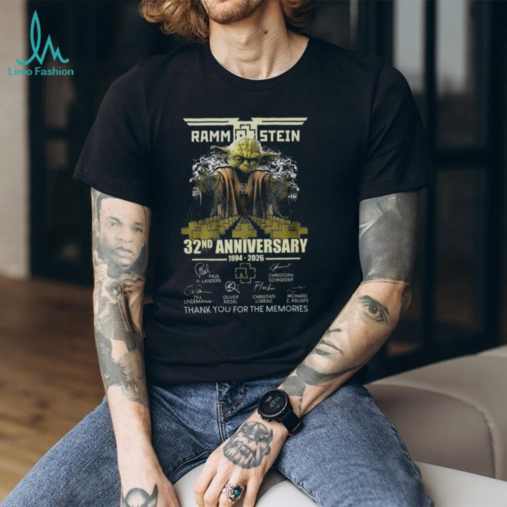 Rammstein 32nd Anniversary Yoda 1994 2026 Signatures Shirt