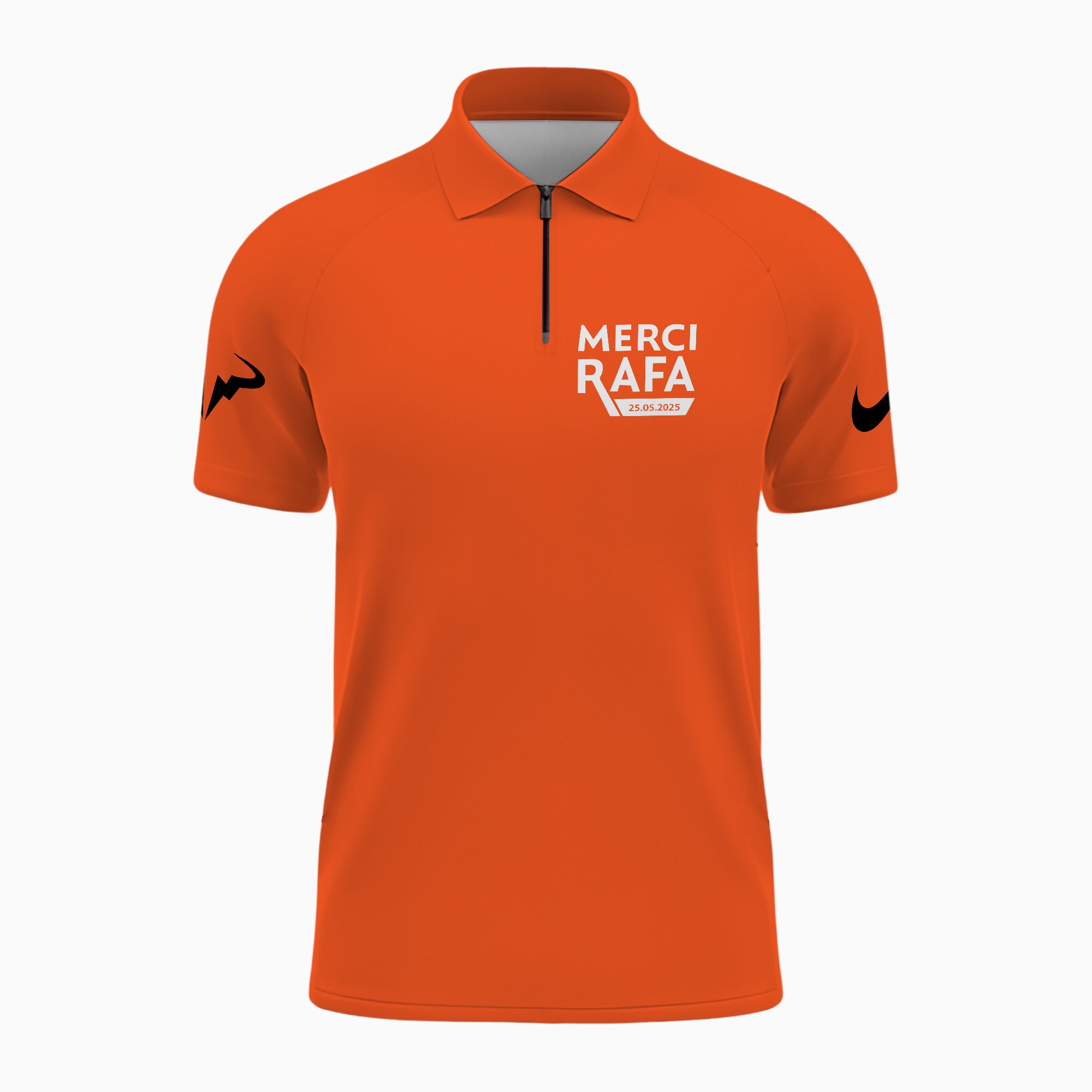 Roland Garros Merci Rafa 25 5 2025 Zip Polo Shirt