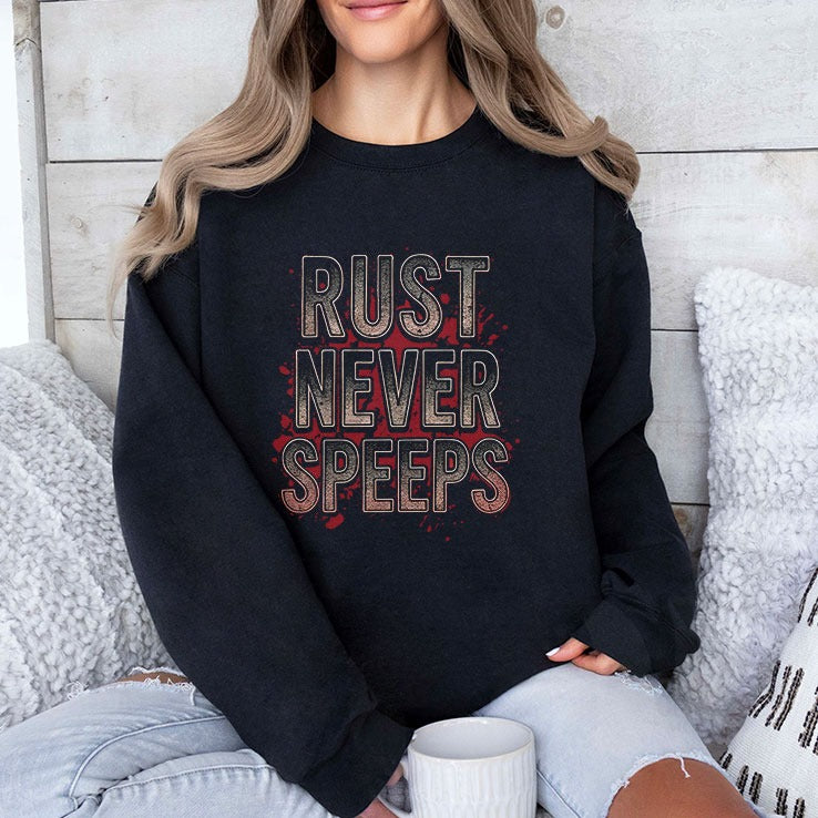 Rust Never Speeps T Shirt
