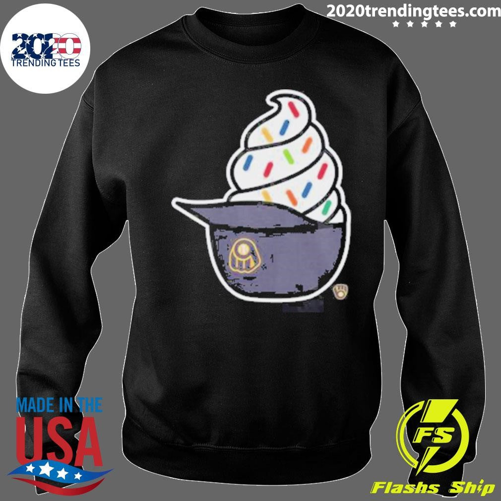 Milwaukee Brewers Ice Cream Parlor Foundation ’47 Light Blue Shirt