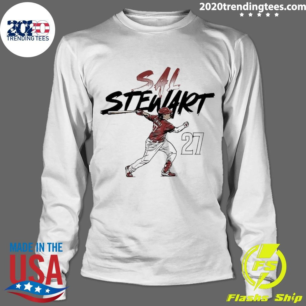 Sal Stewart 27 Cincinnati Reds Slugger Swing Shirt