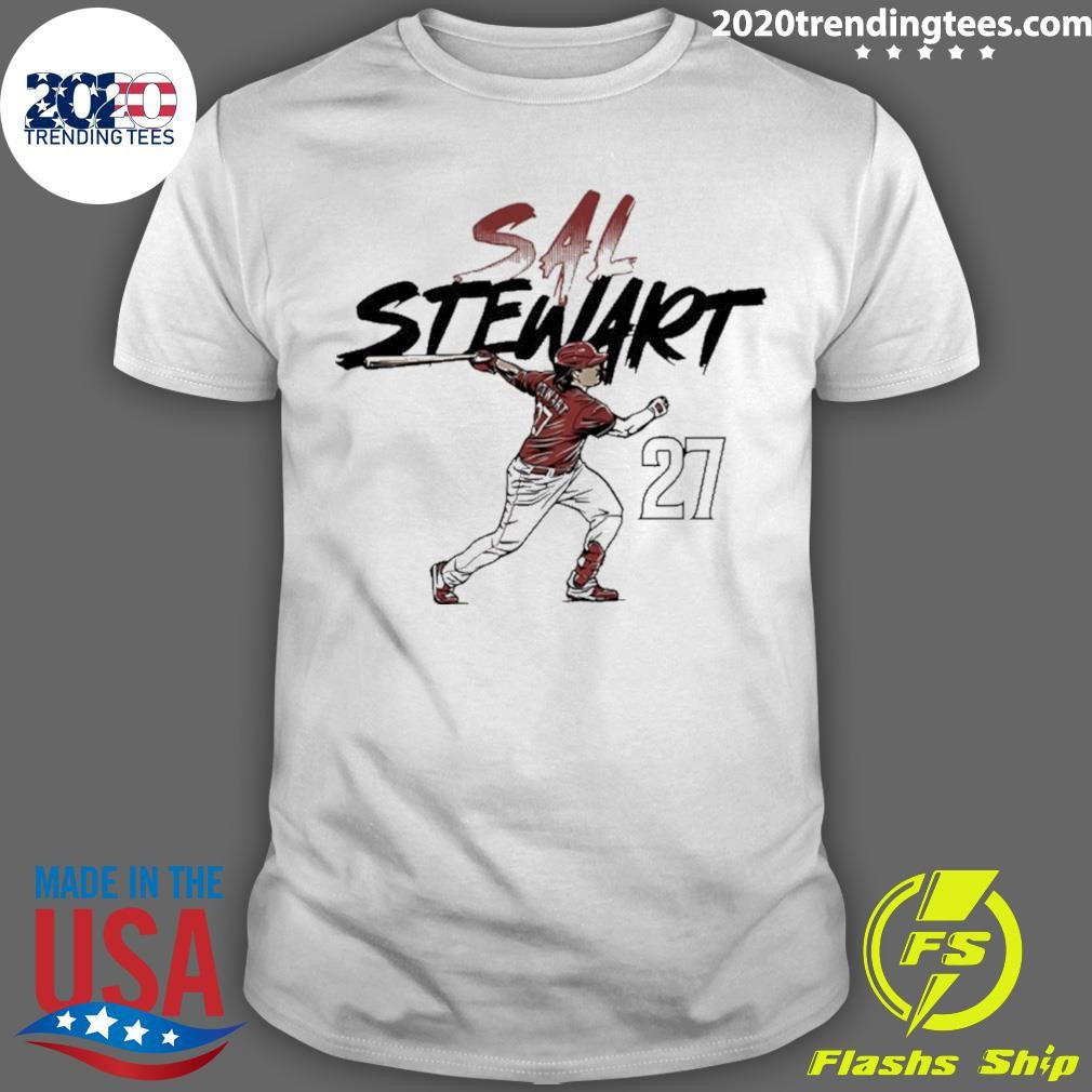 Sal Stewart 27 Cincinnati Reds Slugger Swing Shirt