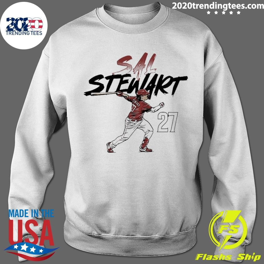 Sal Stewart 27 Cincinnati Reds Slugger Swing Shirt