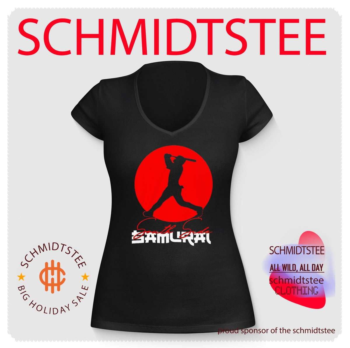 Samurai Baseball Player Silhouette Shirt