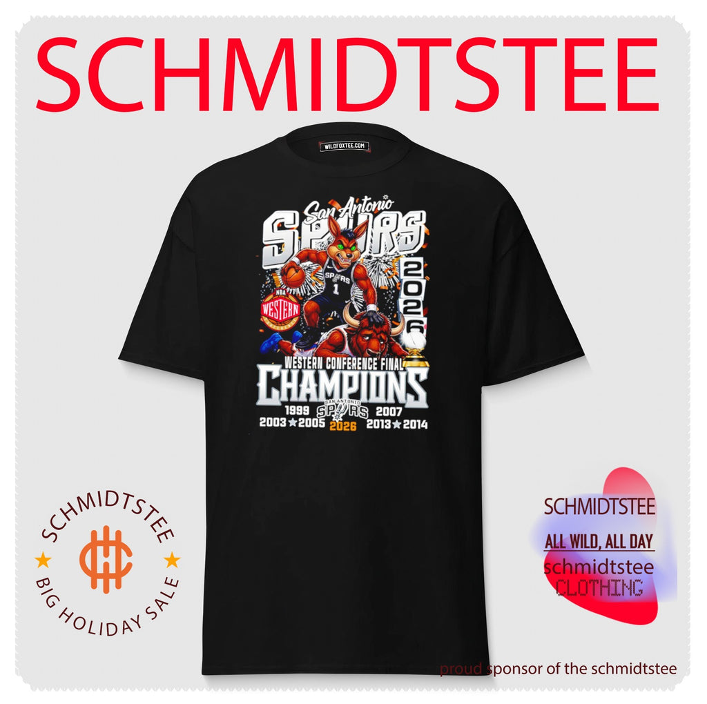 San Antonio Spurs Basketball Western Conference Finals Champions 2026 mascot shirt