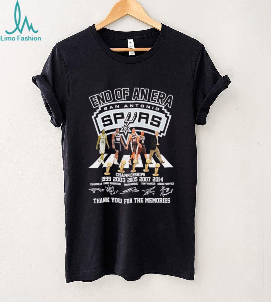 San Antonio Spurs Championships 1999 2003 2005 2007 2014 shirt
