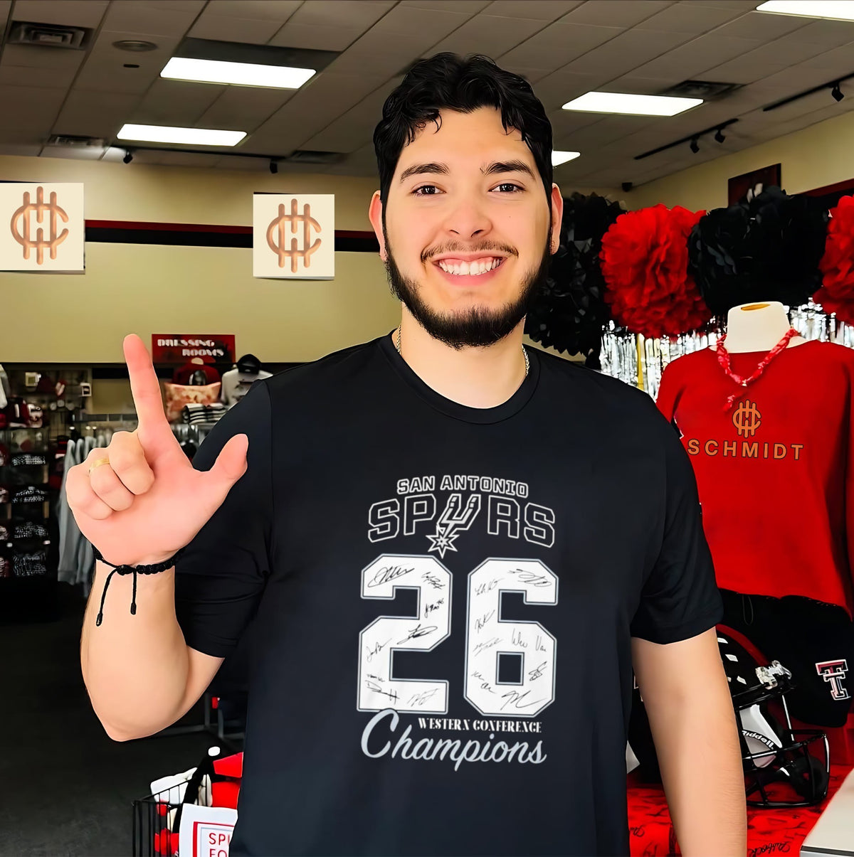San Antonio Spurs Western Conference Champions ’26 signatures shirt