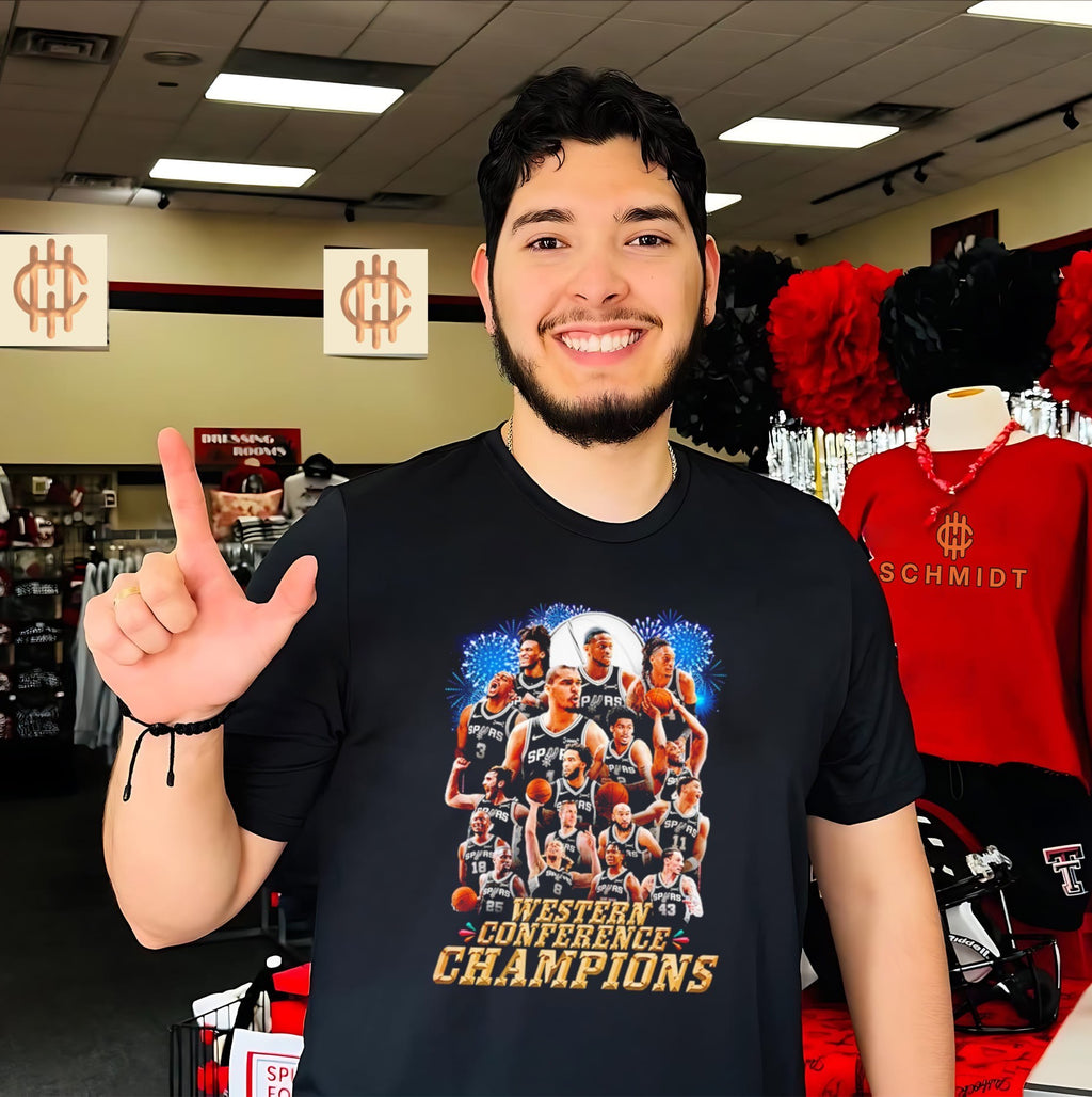 San Antonio Spurs Western Conference Finals Champions 2026 all team shirt