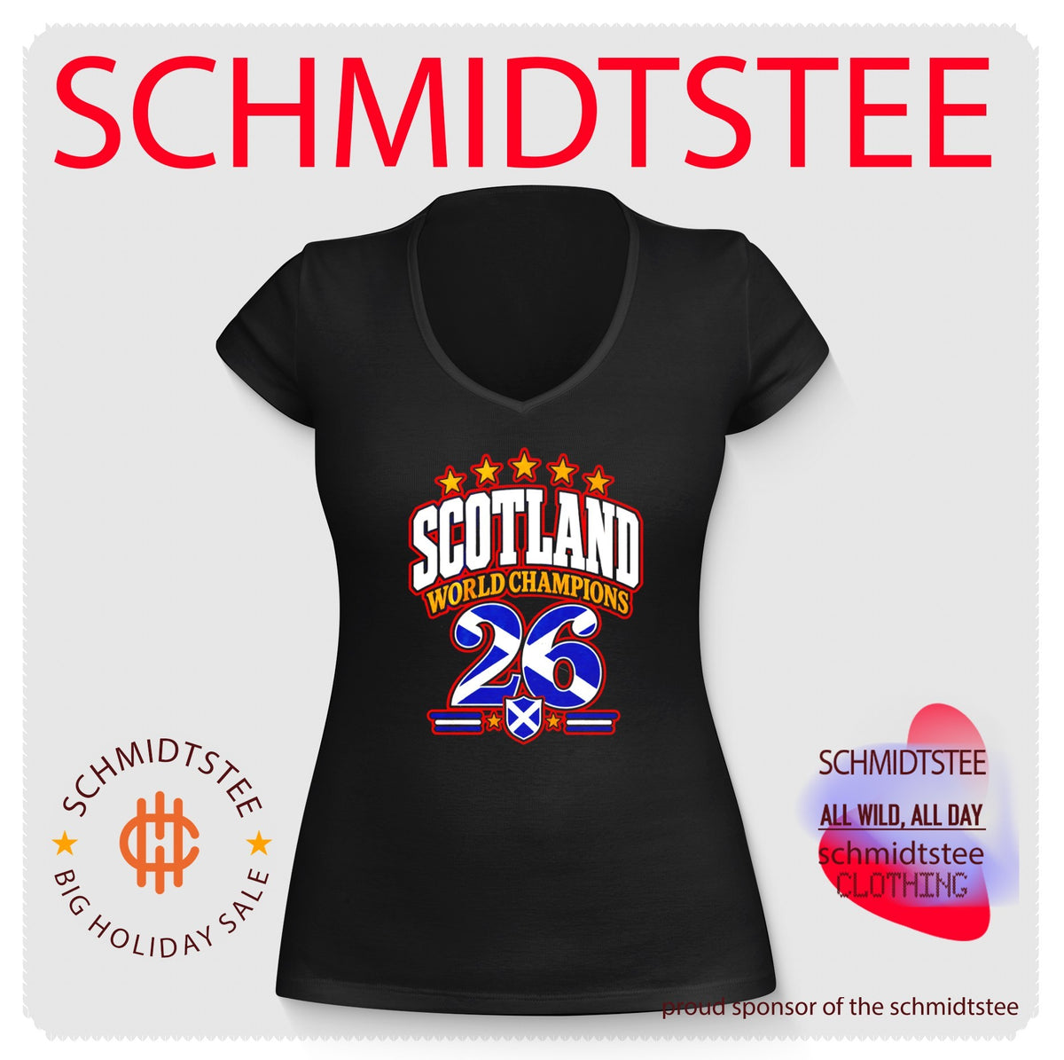 Scotland 2026 World Champions flag shirt