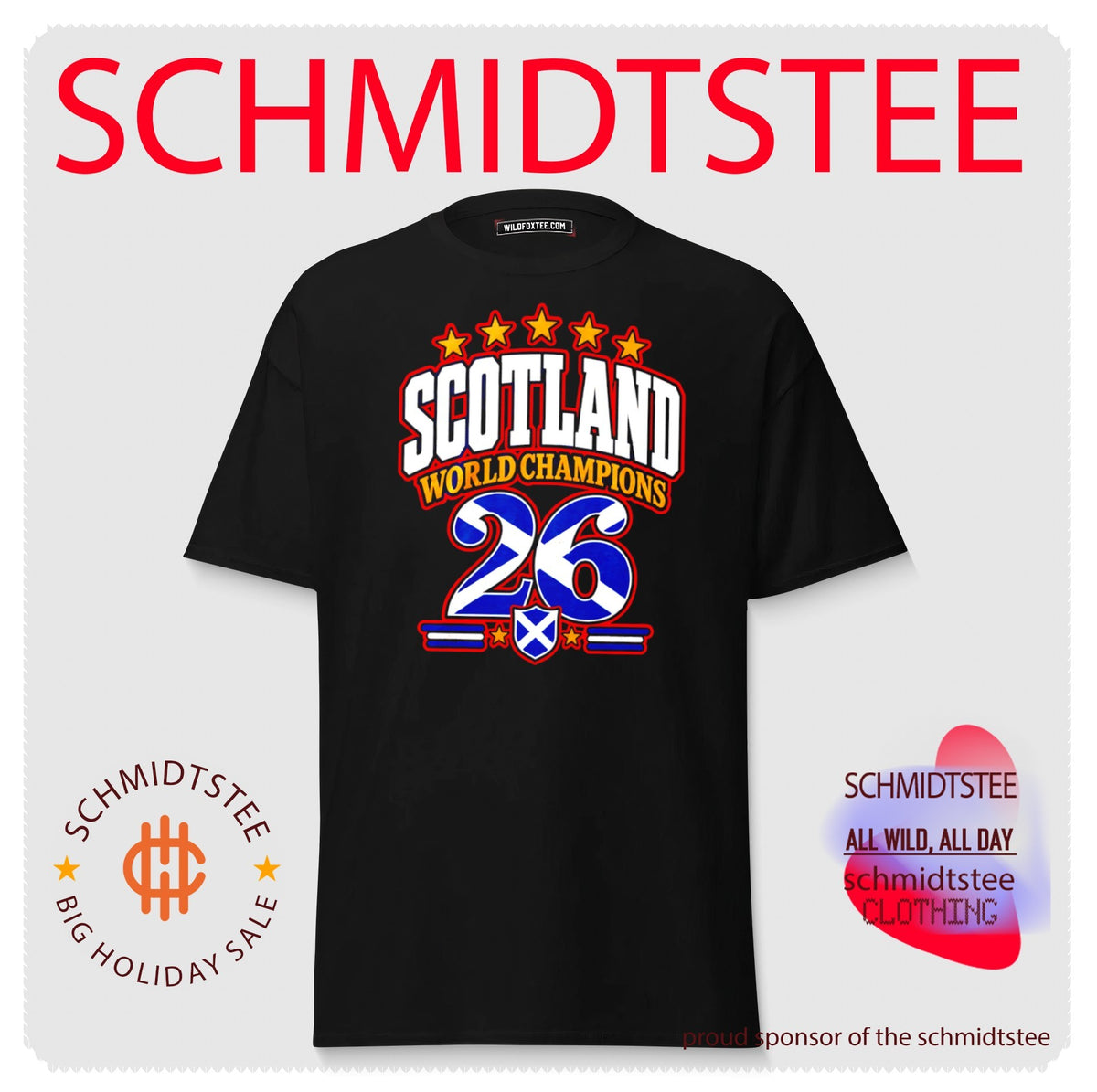 Scotland 2026 World Champions flag shirt