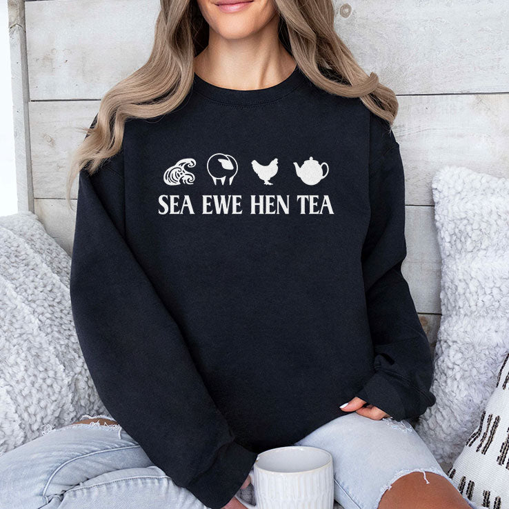 Sea Ewe Hen Tea Funny Joke Saying Shirt