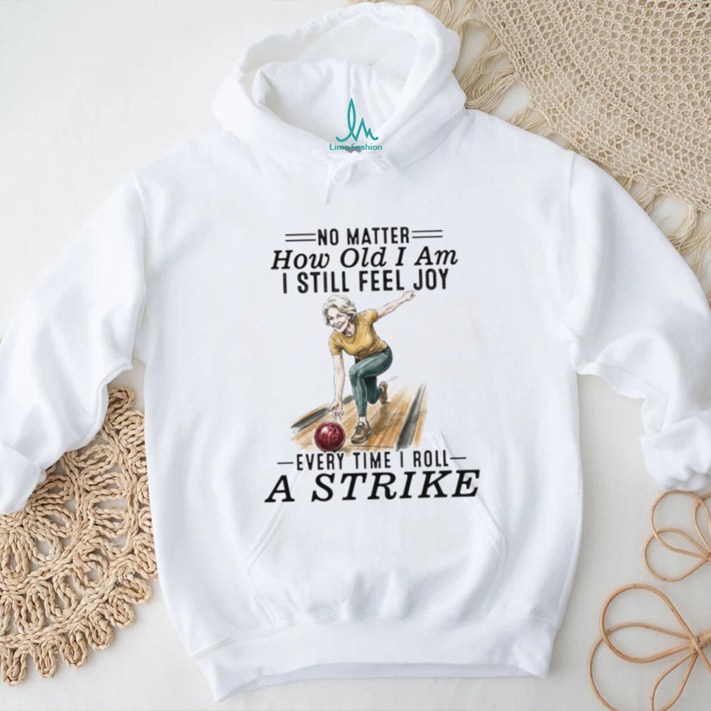 Senior Woman Bowling Strike Vintage Style T Shirt