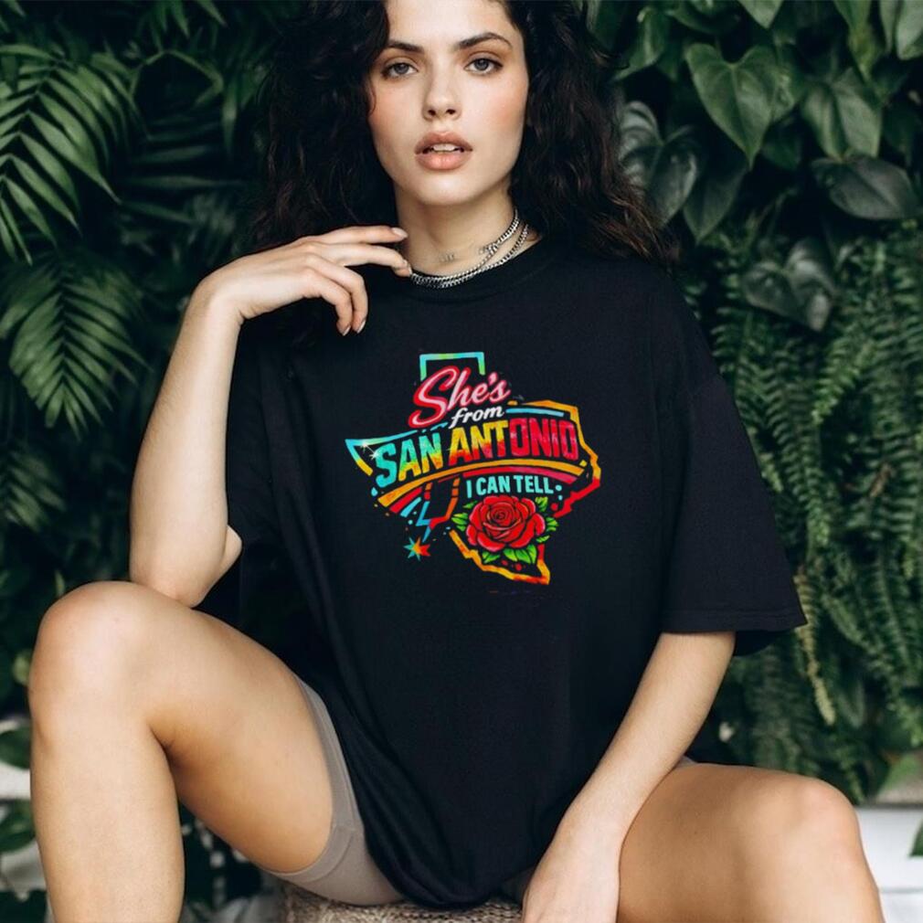 She’s From San Antonio I Can Tell Texas Rose Graphic T Shirt