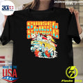 Skeleton Driving Car Sunset Taxi Service Shirt