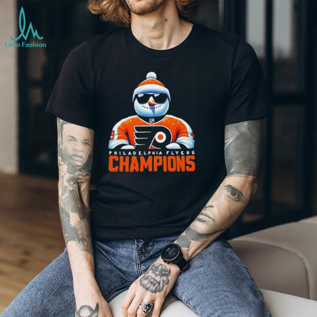 Snowman Celebrating Philadelphia Flyers Champions Shirt