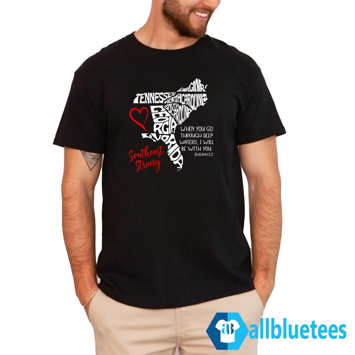 Southeast Strong Hurricane Helene Survivor When You Go Through Deep Water Shirt