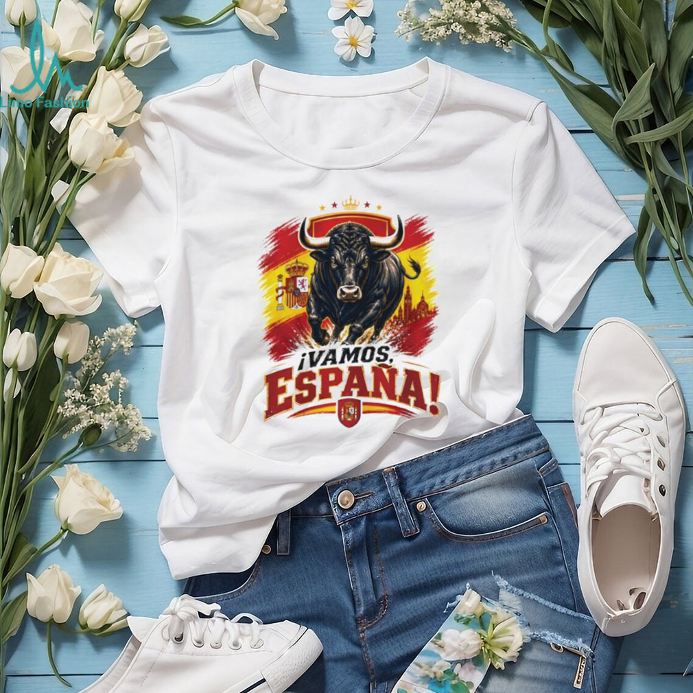 Spain Soccer Champions World Cup 2026 Vamos España Bull shirt