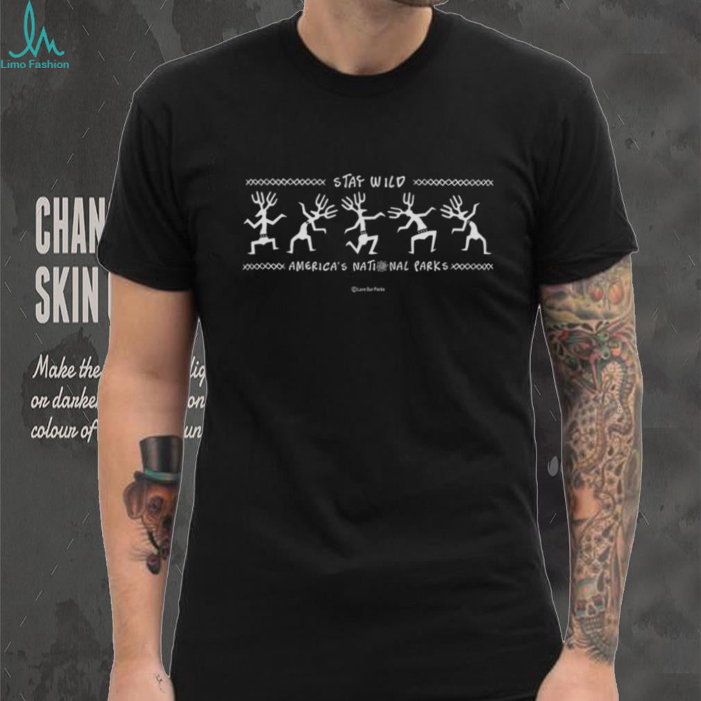 Stay Wild America National Parks Kokopelli Nature T Shirt
