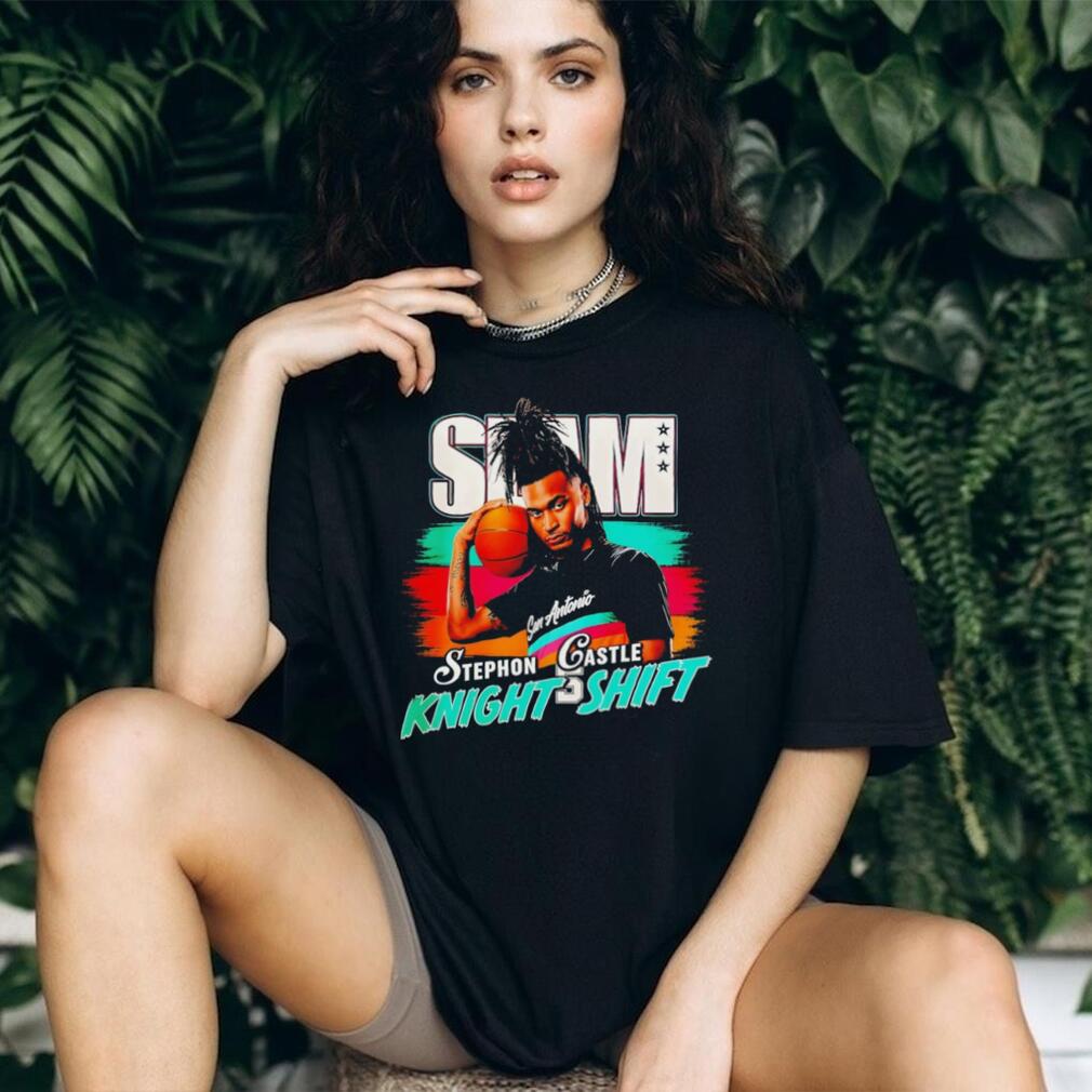 Stephon Castle San Antonio “Knight Shift” Retro SLAM Magazine Style Basketball T Shirt