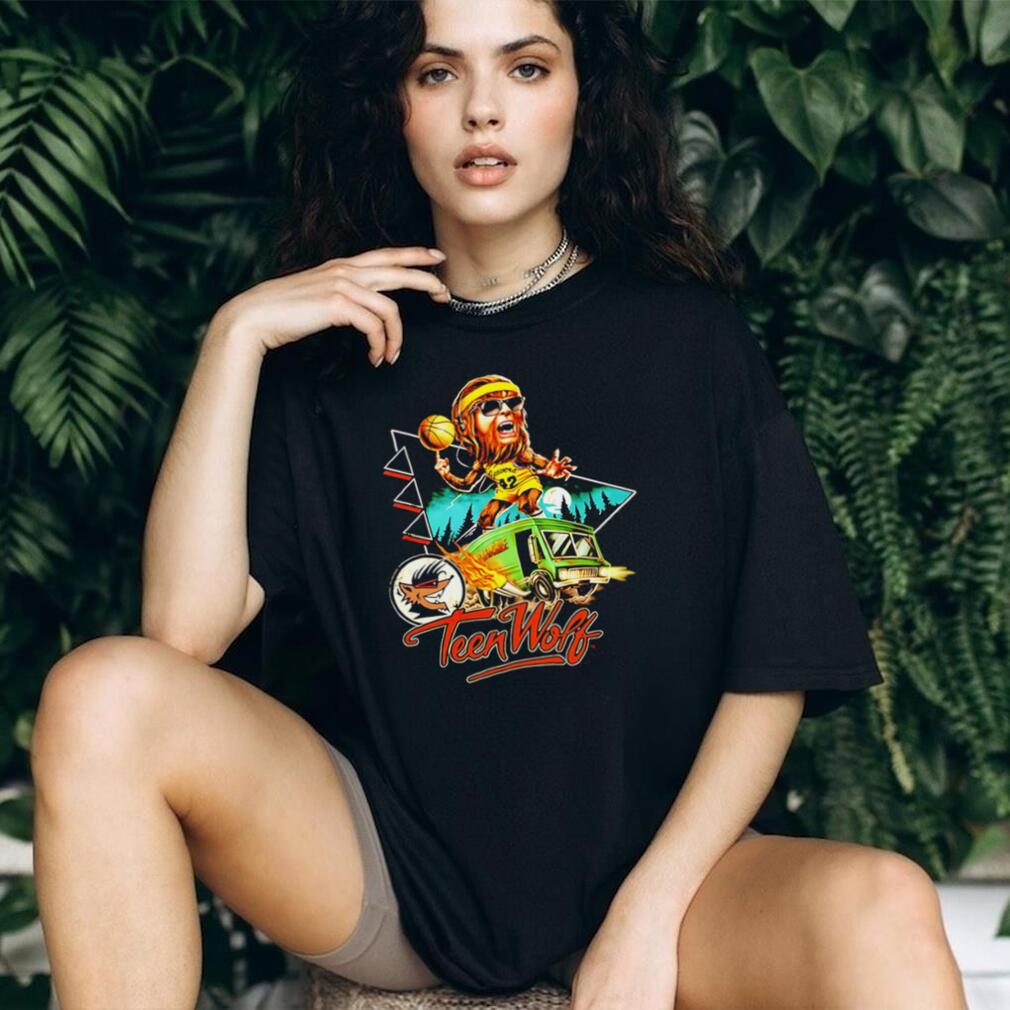 T Shirtn Wolf Basketball Cartoon Character Movie Retro T Shirt