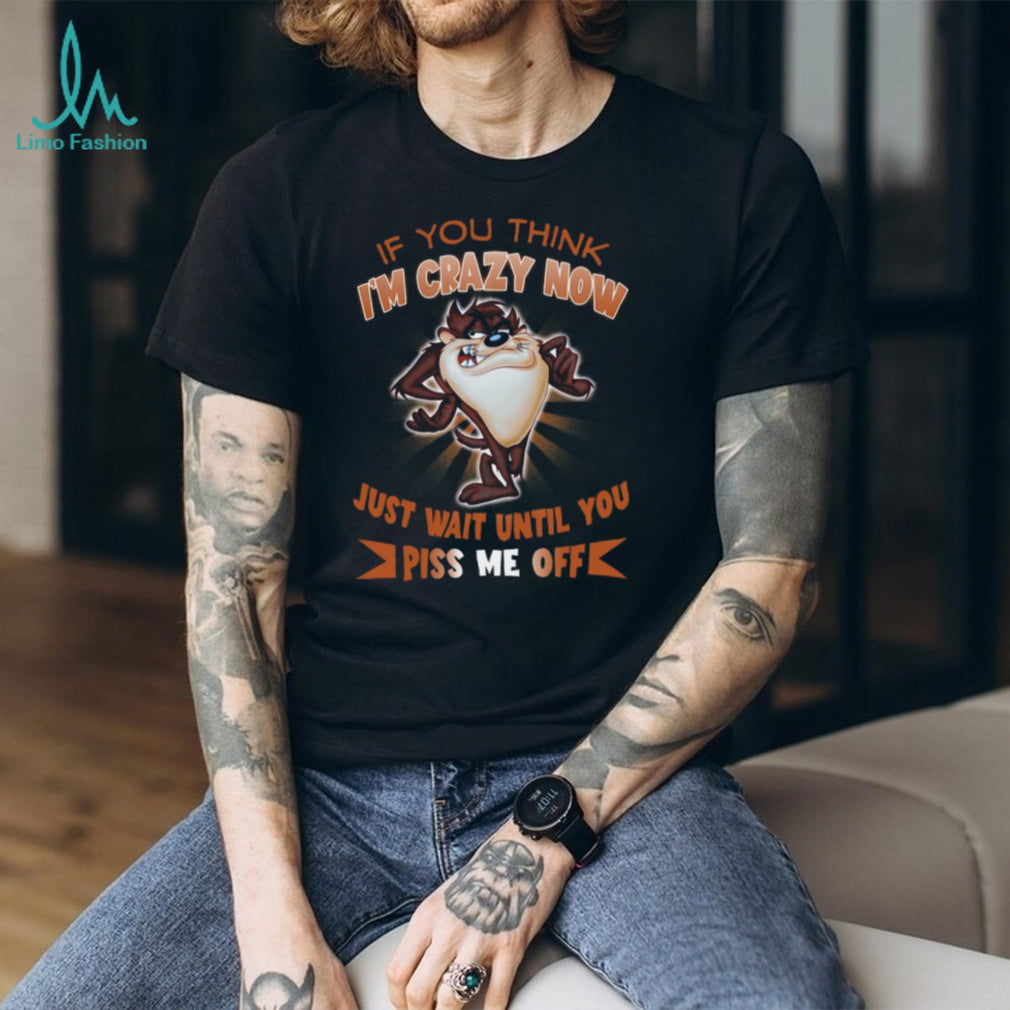 Taz Tasmanian Devil Funny Crazy Attitude Cartoon Character T Shirt