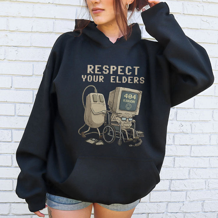 Tech 404 Error Hilarious Respect Your Elders T Shirt