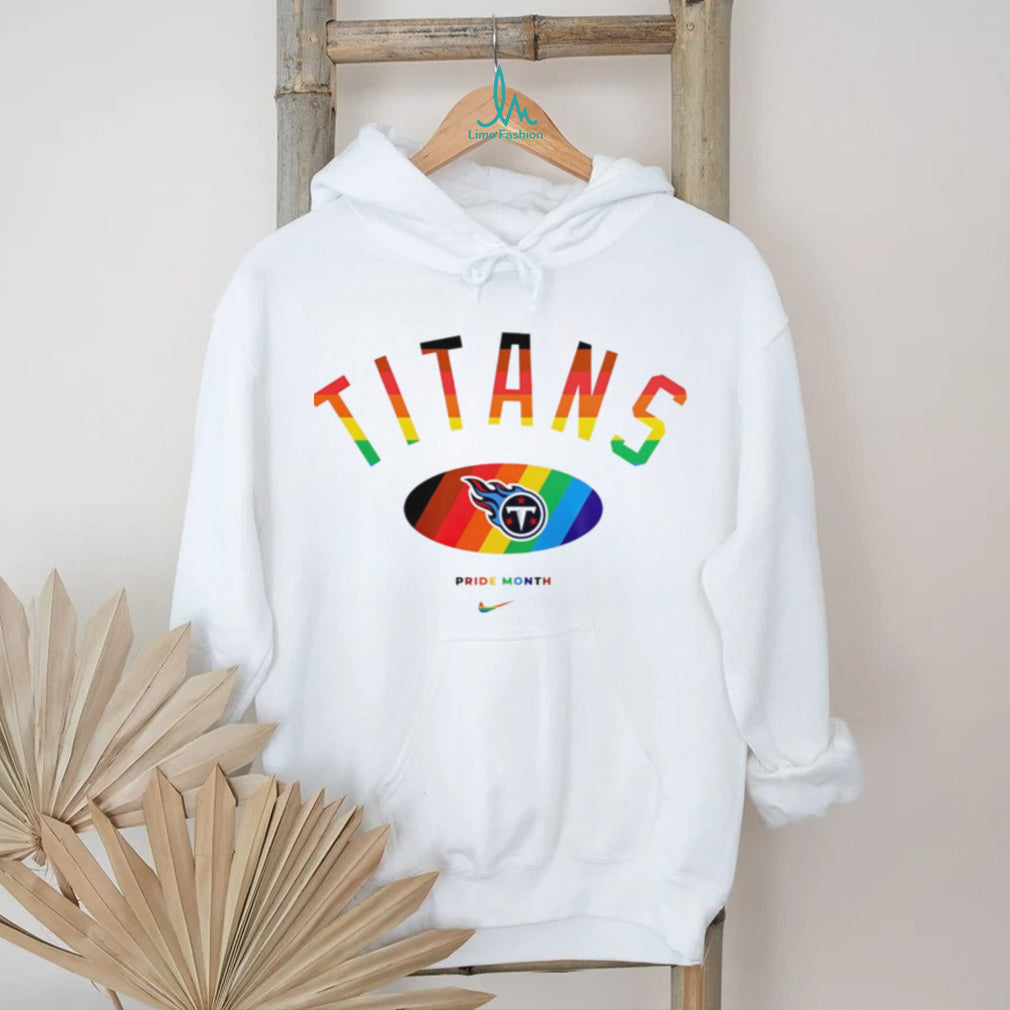 Tennessee Titans Pride Month Rainbow logo shirt