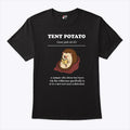Tent Potato Hedgehog Reading A Camper Who Drove Two Hours Into The Wilderness T Shirt