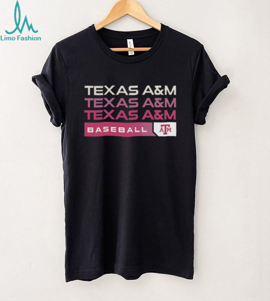 Texas A&M Baseball Fan T Shirt Aggies Maroon and White Sports T Shirt