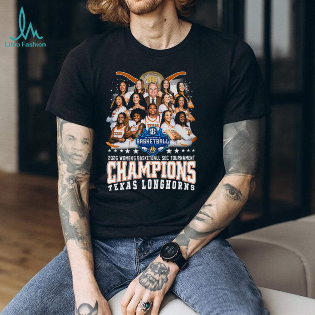 Texas Longhorns 2026 Women’s Basketball SEC Tournament Champions T Shirt