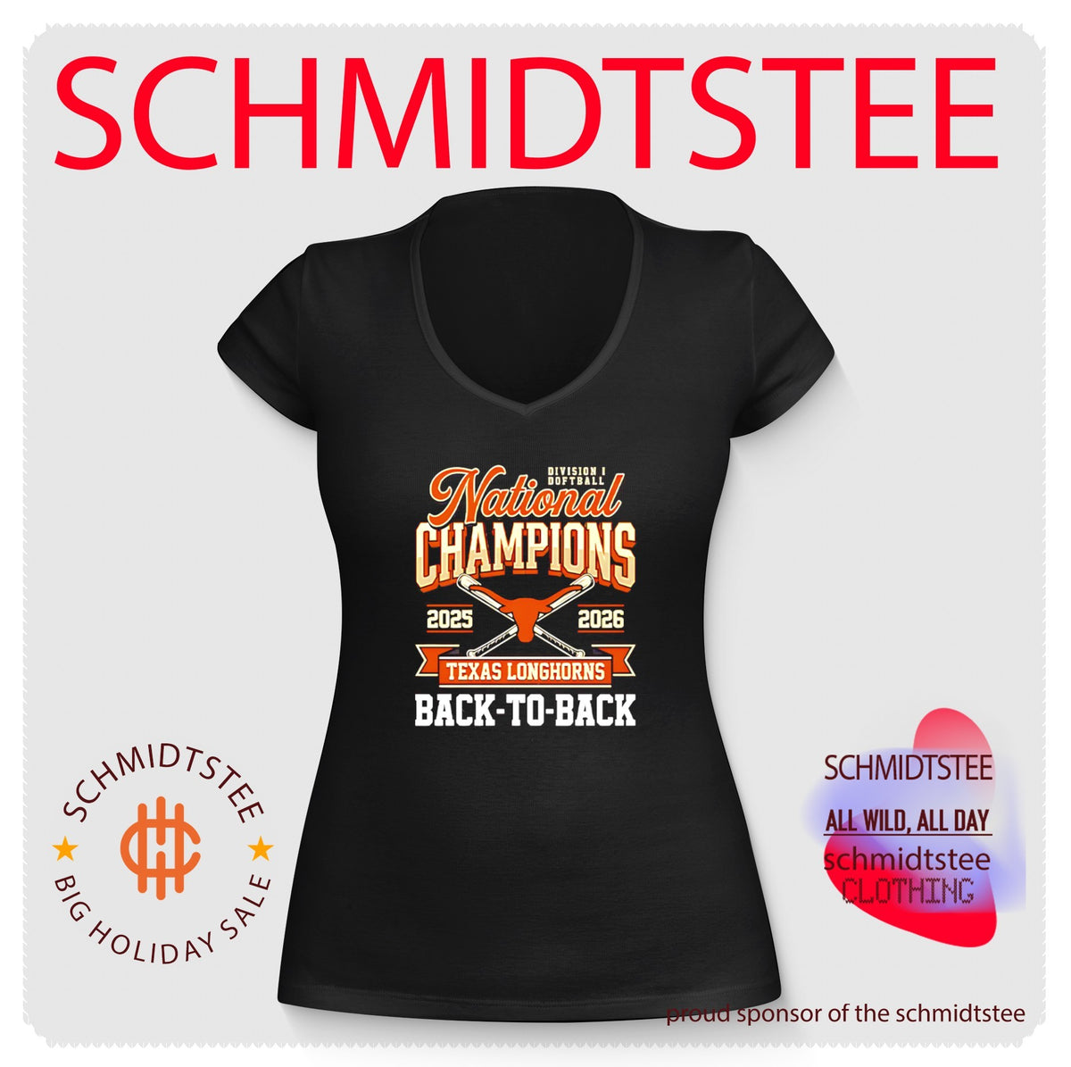Texas Longhorns Division I Softball National Champions 2025 2026 Shirt