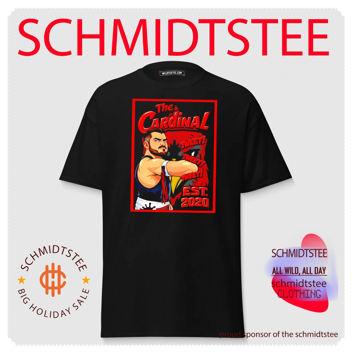 The Cardinal tweet tweet tweet est 2020 portrait shirt