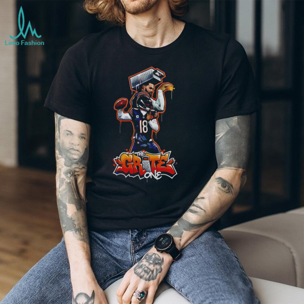 The Grate One Rome Odunze 18 Chicago Football Rookie Retro Sports Fans T Shirt