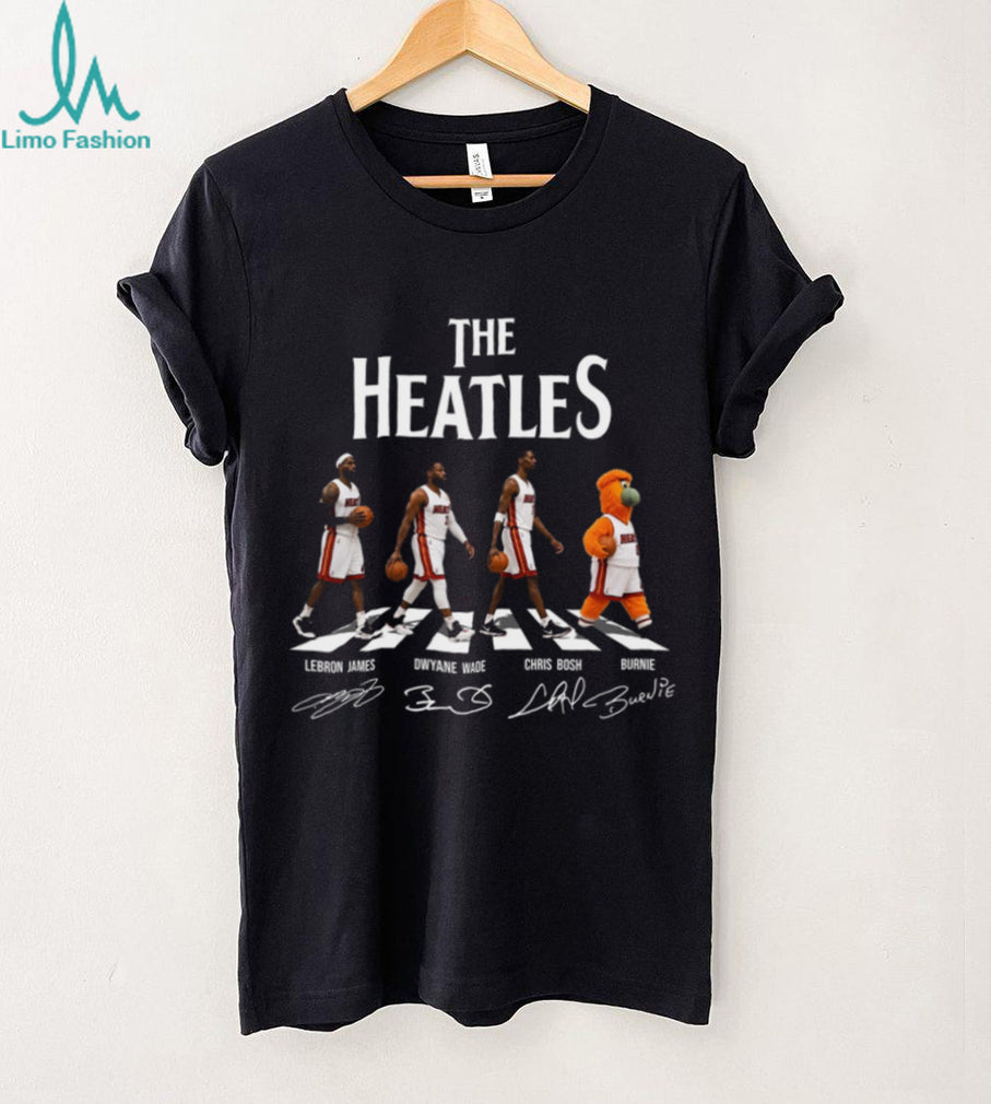 The Heatles Miami Heat Basketball Legends James Wade Bosh Mascot Retro Fan Shirt