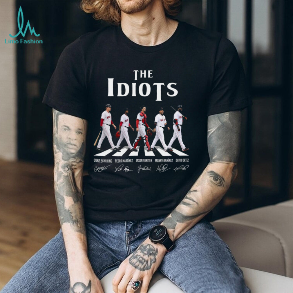 The Idiots Boston Red Sox 2004 World Series Champions Vintage Retro Baseball Fan Shirt