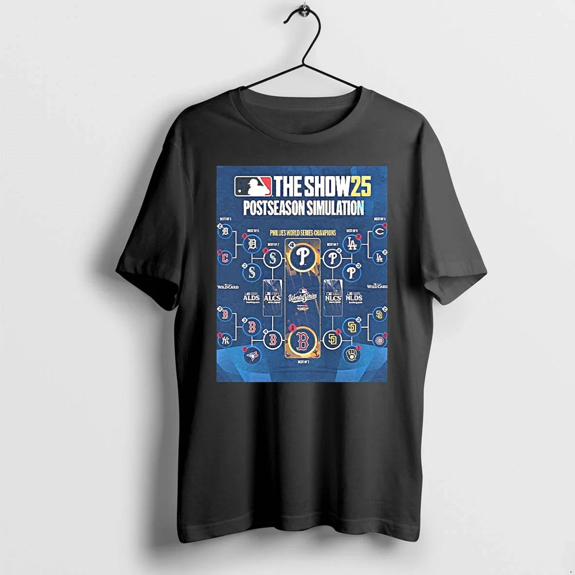 The Show 25 Postseason Simulation Phillies World Series Champions Tshirts Sweater