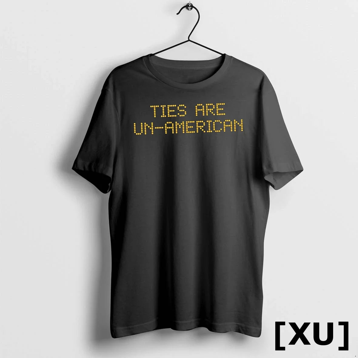 Ties Are Un American Led Text Tshirts Sweater