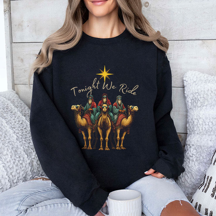 Tonight We Ride Three Wise Men Christmas Nativity T Shirt