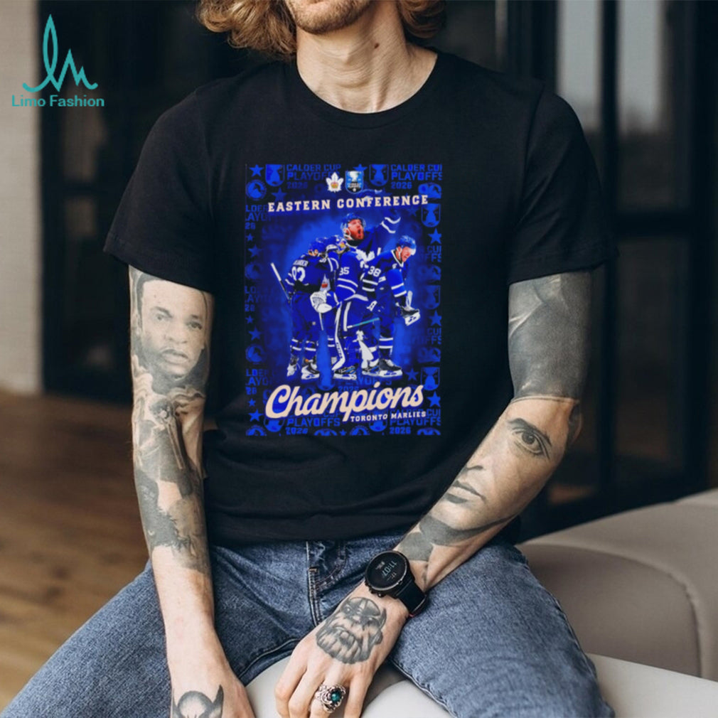 Toronto Marlies 2026 Eastern Conference Champions celebrating victory shirt