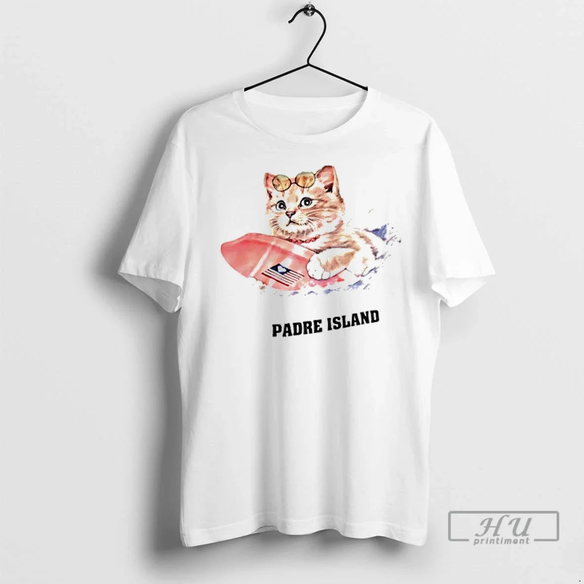 Trending Cat Surfing Padre Island T Shirts