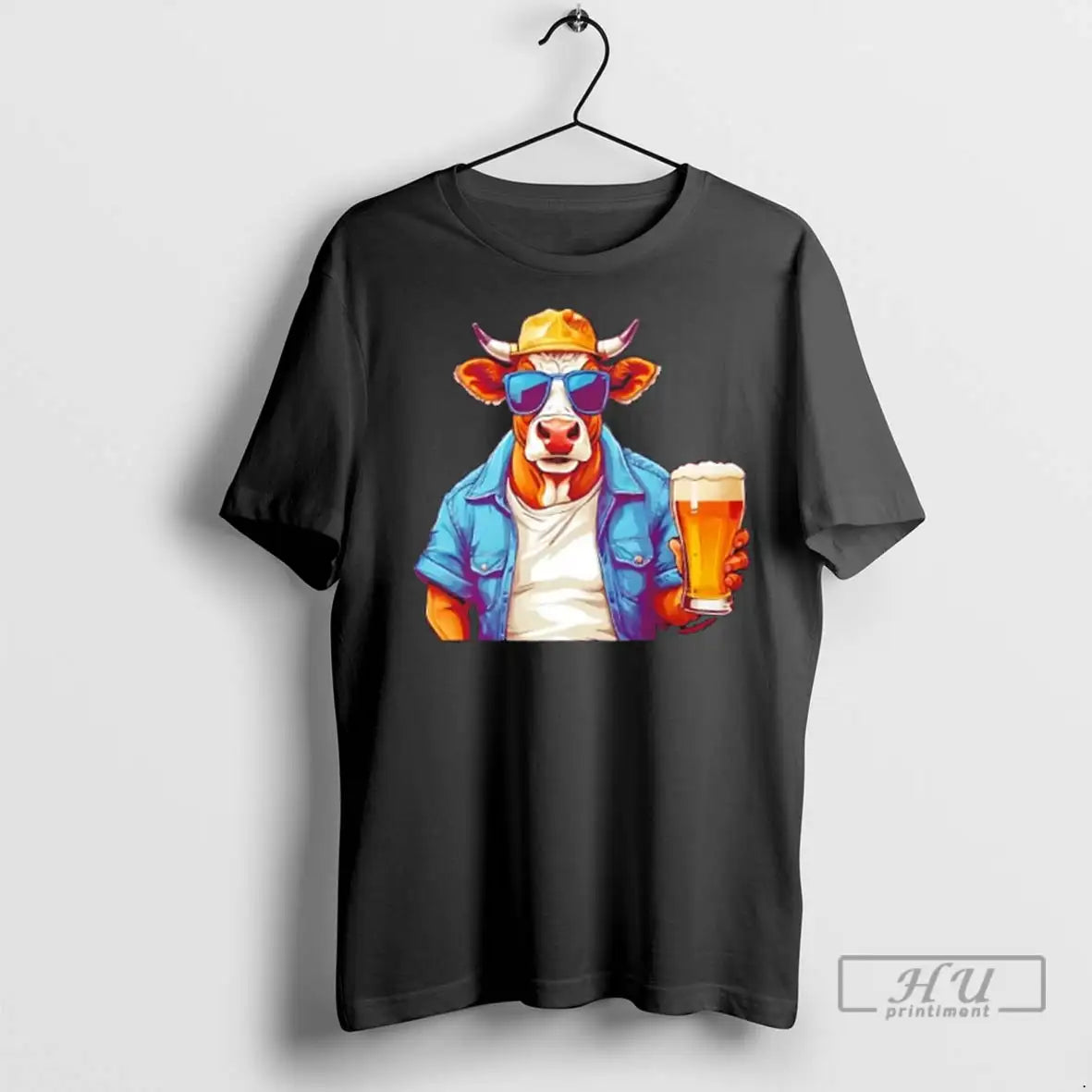 Trending Cool Beer Cow Animal Drinking T Shirts